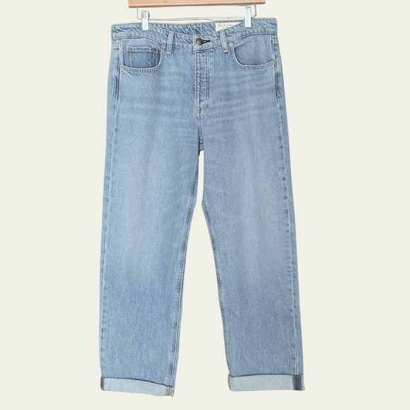 NEW Rag & Bone Jeans sz 30 The Dre Low Rise Baggy Boyfriend Distressed Denim - Picture 2 of 7
